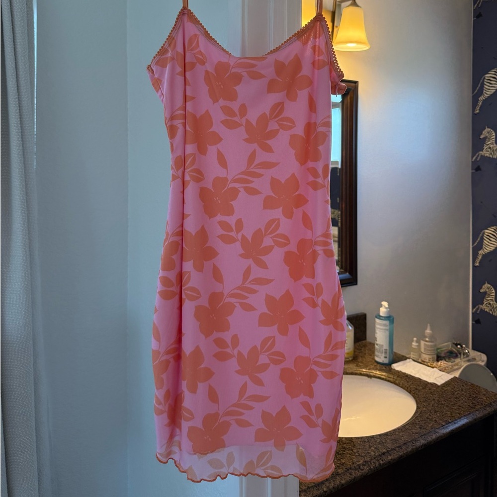 Princess Polly Pink and Orange Floral Dress
